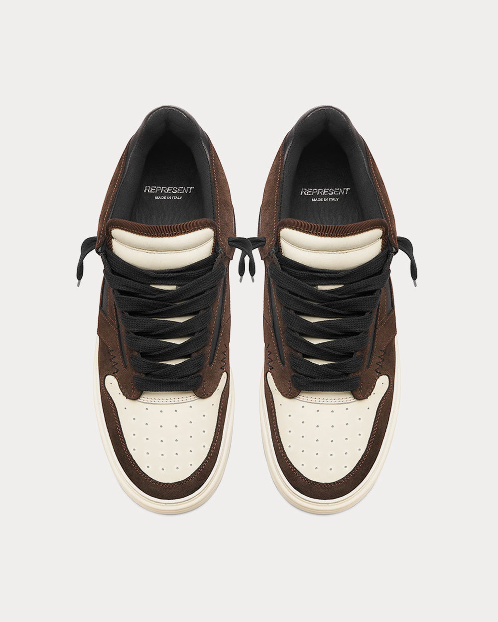 Represent Men's Reptor Low Brown Low Top Sneakers