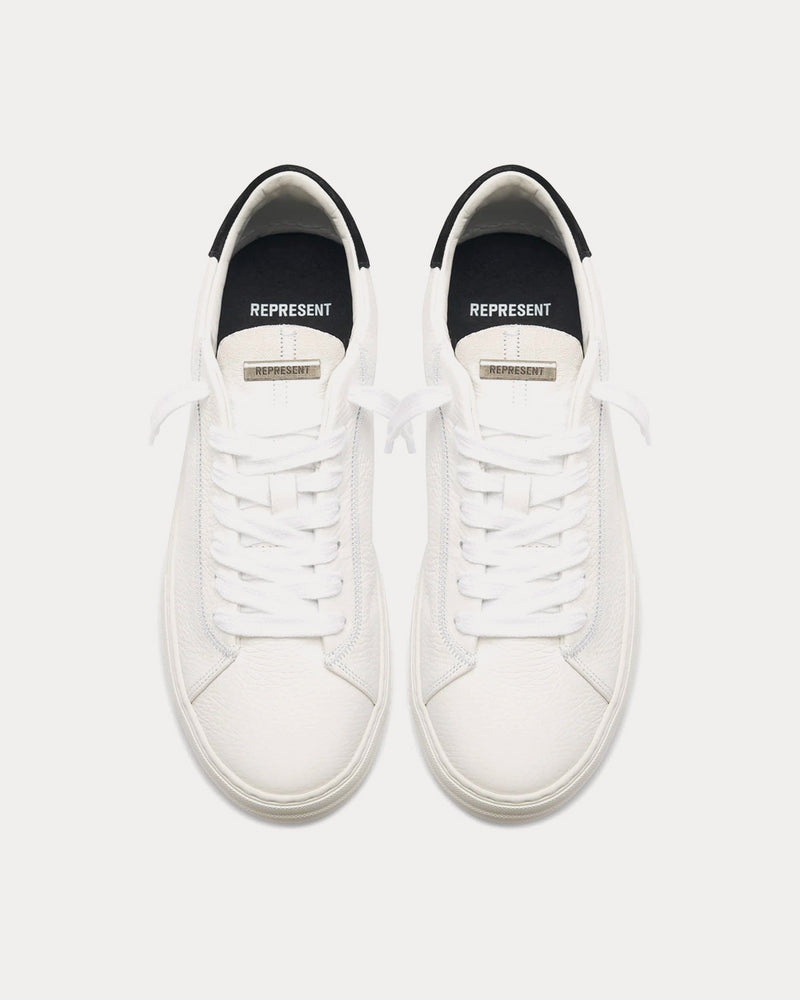 Represent The Core Flat White Low Top Sneakers - 2