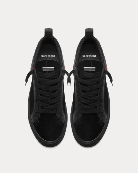 Represent Alpha Low Triple Black Low Top Sneakers - 2