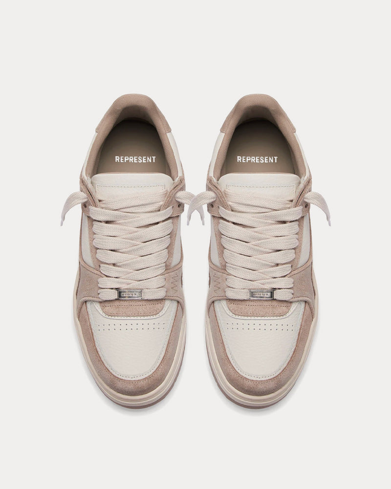 Represent Apex Taupe / White Low Top Sneakers - 2