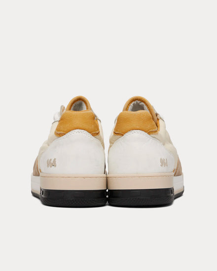 Rhude Racing White / Mustard / Beige Low Top Sneakers - 3