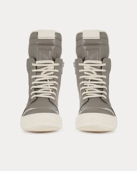 Rick Owens Geobasket Dust / Milk / Milk High Top Sneakers - 2