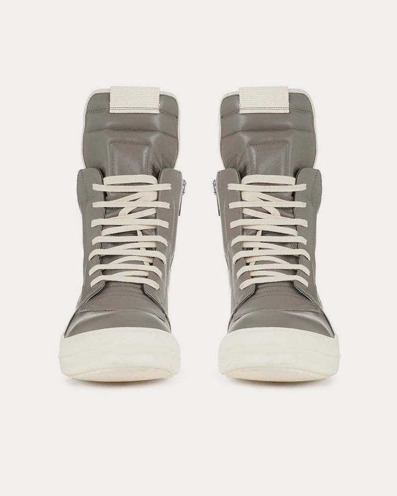 Rick Owens Geobasket Dust / Milk / Milk High Top Sneakers - 2