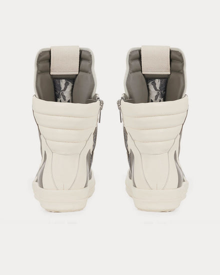 Rick Owens Geobasket Dust / Milk / Milk High Top Sneakers - 3