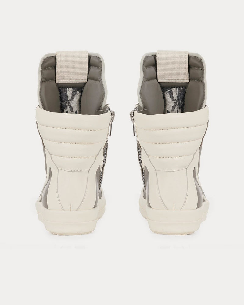 Rick Owens Geobasket Dust / Milk / Milk High Top Sneakers - 3
