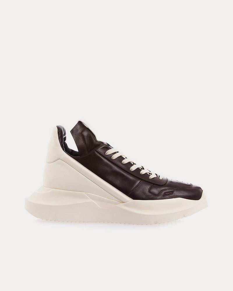 Rick Owens Geth Runner Black High Top Sneakers - 1