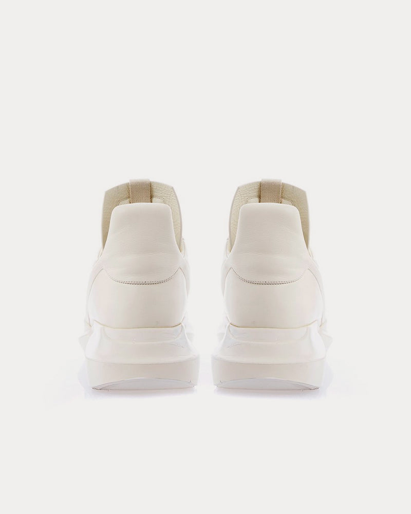 Rick Owens Geth Runner Off-White High Top Sneakers - 3