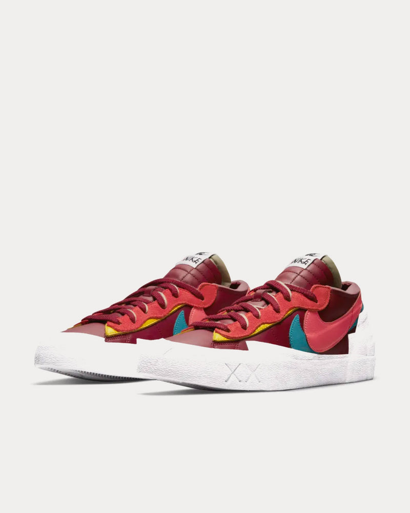 Nike x Sacai x KAWS Blazer Low Team Red Low Top Sneakers - 3