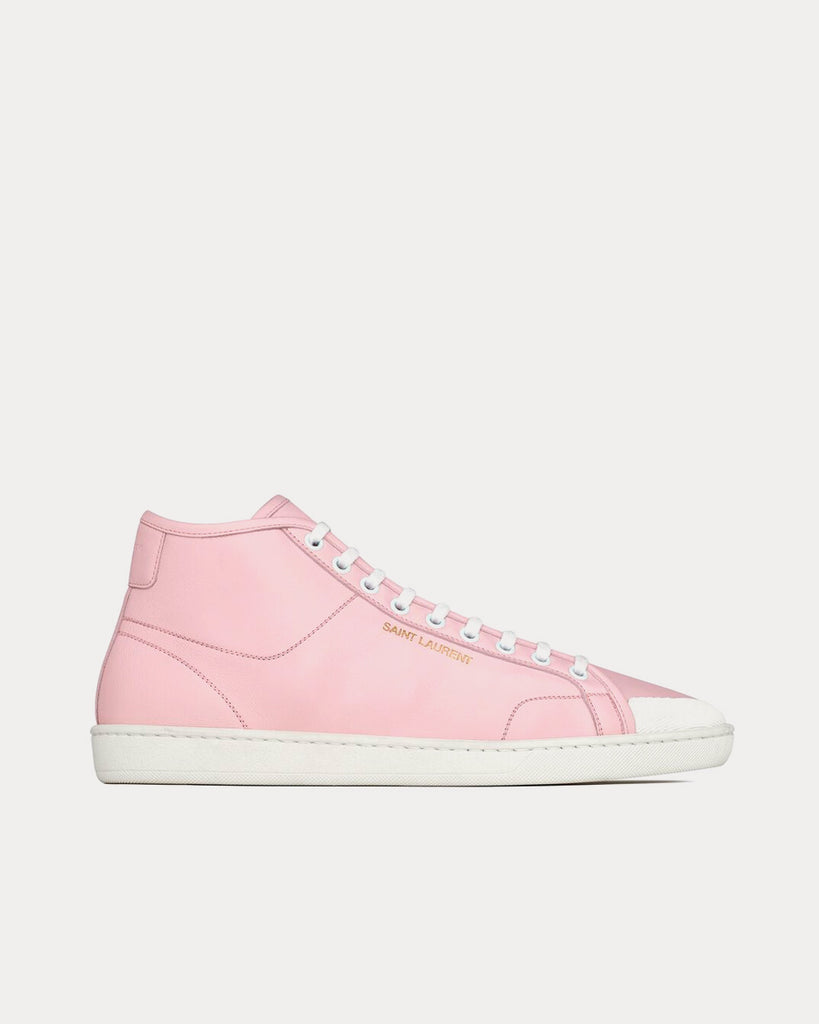 Saint Laurent SL 39 Court Classic Baby Pink Mid Top Sneakers