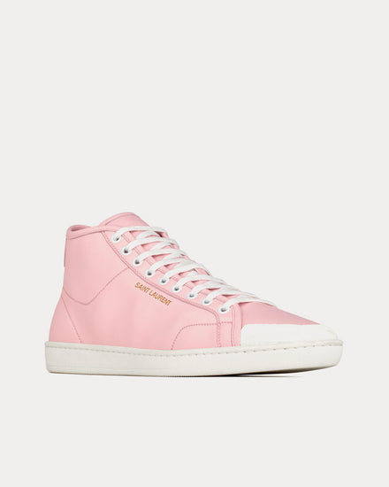 Saint Laurent SL/39 Court Classic Baby Pink Mid Top Sneakers - 3