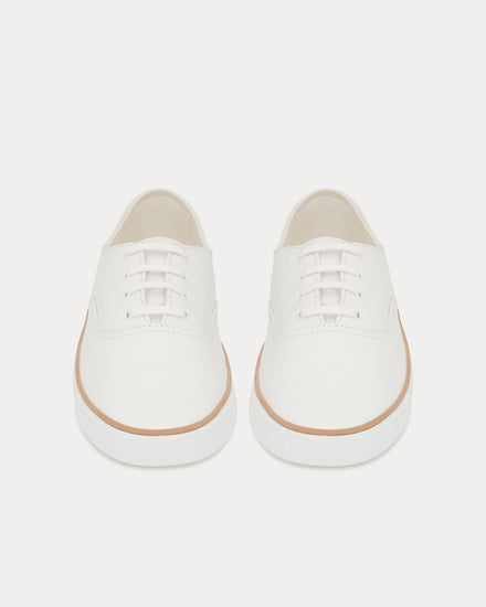 Saint Laurent Feliz Smooth Leather White  Low Top Sneakers - 2