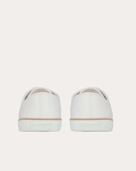 Saint Laurent Feliz Smooth Leather White  Low Top Sneakers - 3