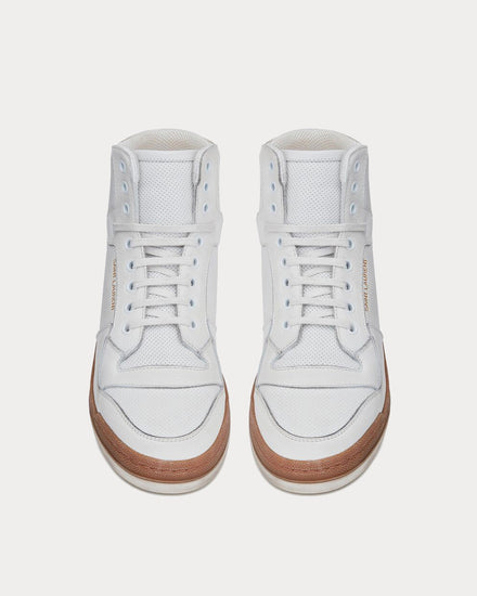 Saint Laurent SL24 Off-White High Top Sneakers - 3