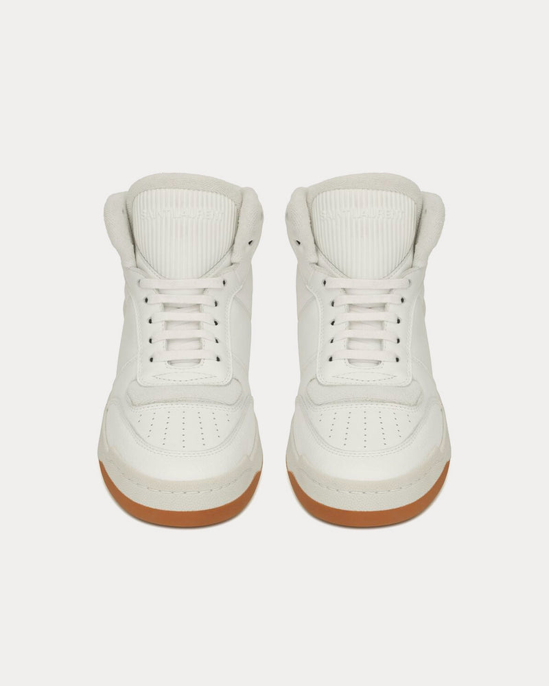 Saint Laurent SL/80 Blanc Mid Top Sneakers - 2