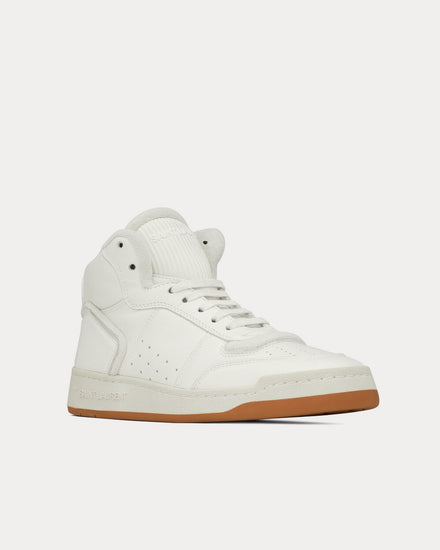 Saint Laurent SL/80 Blanc Mid Top Sneakers - 3