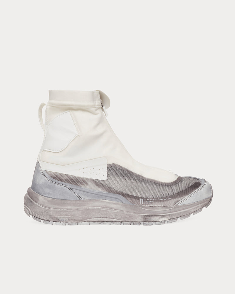 Salomon x 11 By Boris Bidjan Saberi Saberi Bamba 2 Light Grey High Top Sneakers - 1
