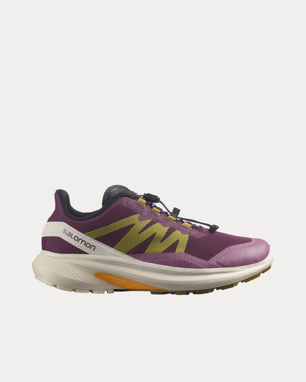 Salomon Hypulse Grape Wine / Rainy Day / Green Moss Running Shoes - 1