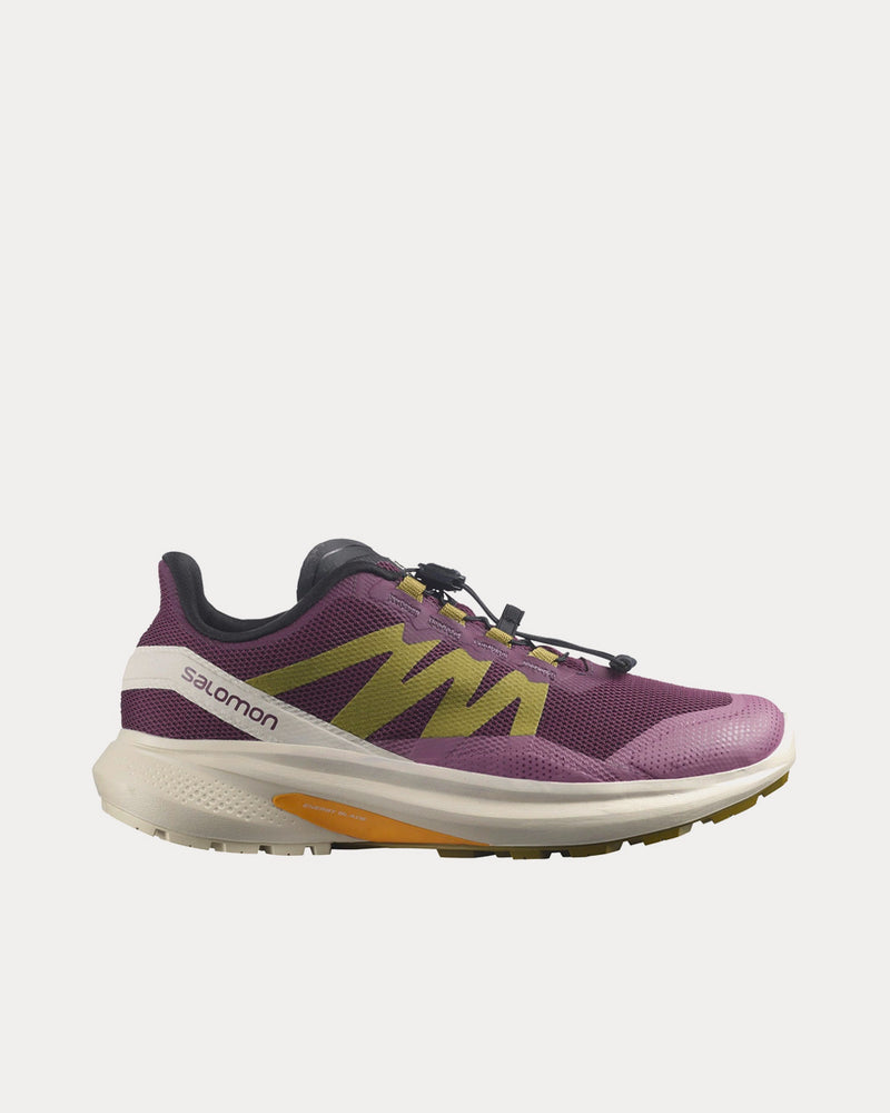 Salomon Hypulse Grape Wine / Rainy Day / Green Moss Running Shoes - 1