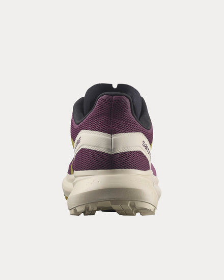 Salomon Hypulse Grape Wine / Rainy Day / Green Moss Running Shoes - 4