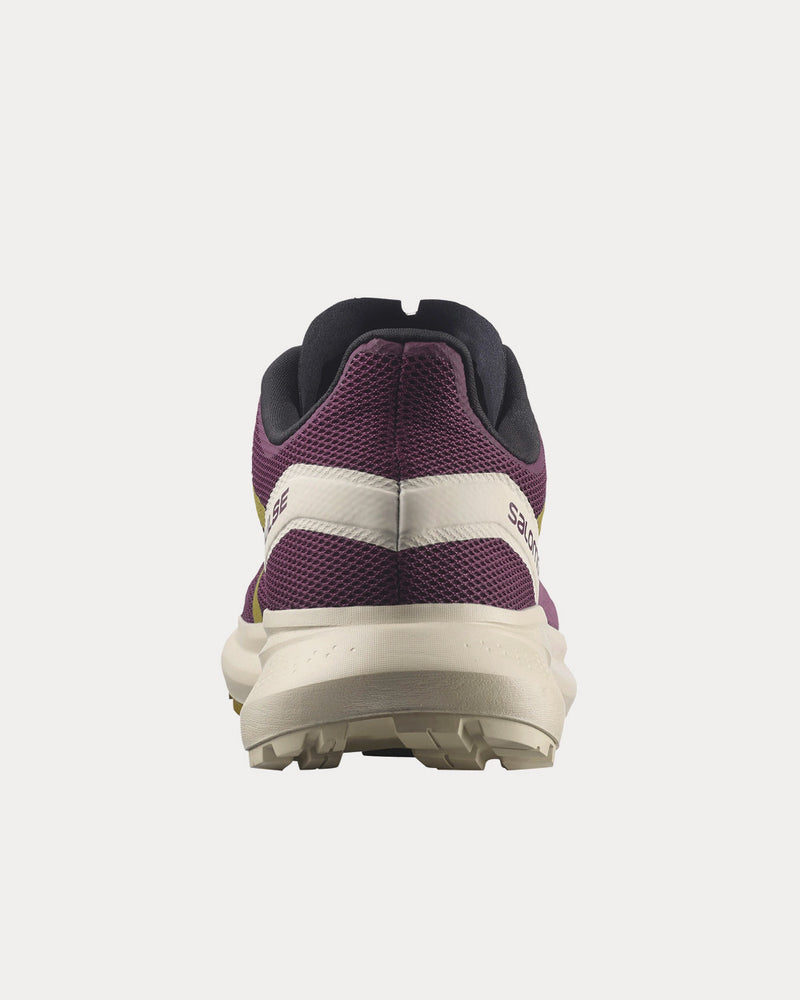 Salomon Hypulse Grape Wine / Rainy Day / Green Moss Running Shoes - 4