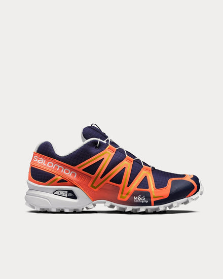Salomon SpeedCross 3 Evening Blue / Persimon / Gold Low Top Sneakers - 1