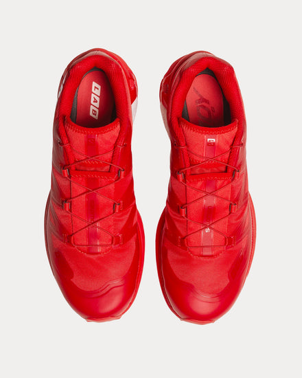 Salomon XT-6 10y Fiery Red / White / Goji Berry Low Top Sneakers - 5