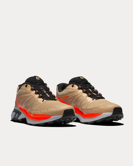 Salomon XT-Wings 2 Safari / Pearl Blue / Red Orange Low Top Sneakers - 3