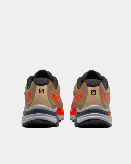 Salomon XT-Wings 2 Safari / Pearl Blue / Red Orange Low Top Sneakers - 4
