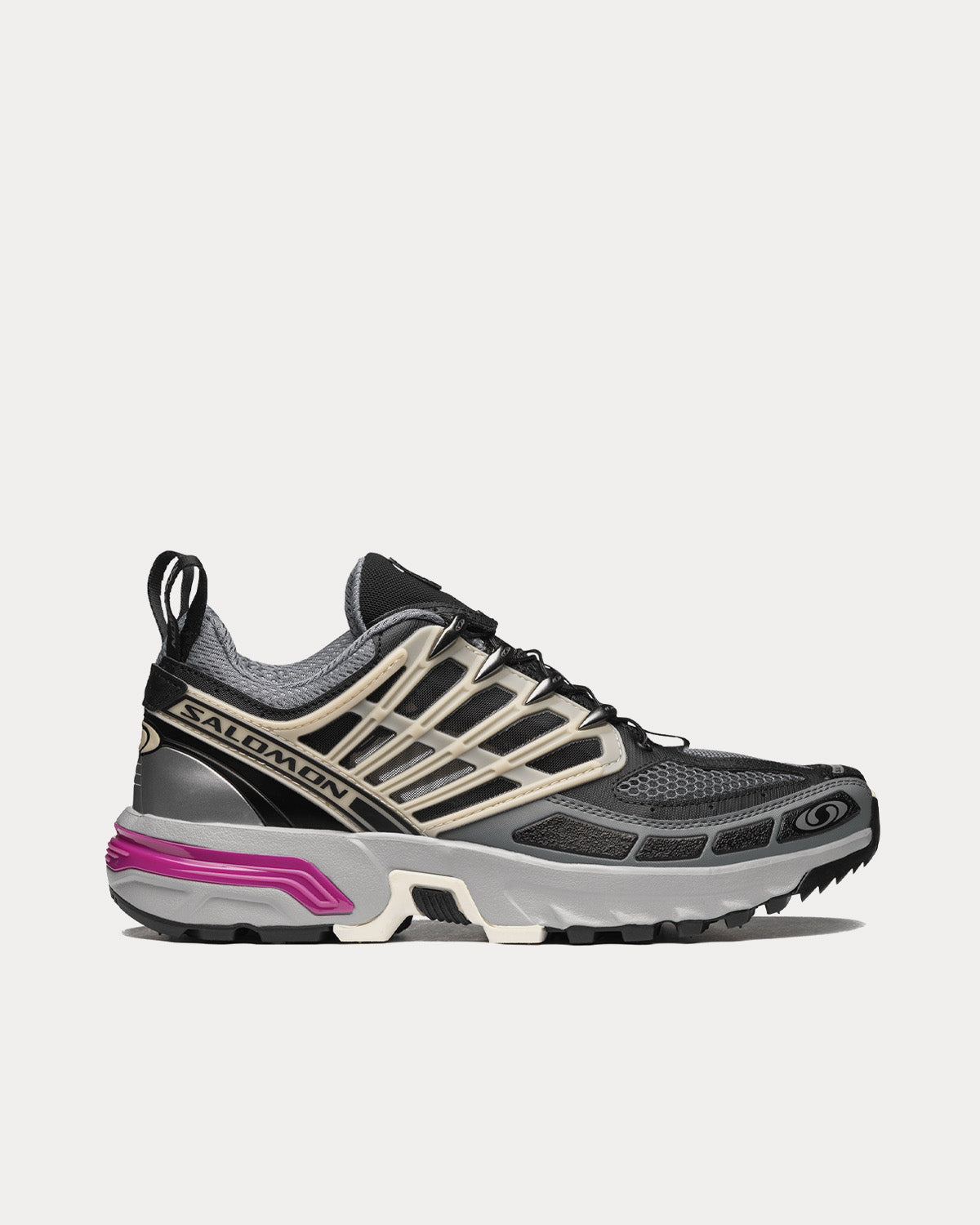 靴 Salomon ACS PRO ADVANCED Feather Grey Salomon Unisex ACS Pro Advanced Black / Alloy / Feather Gray Low