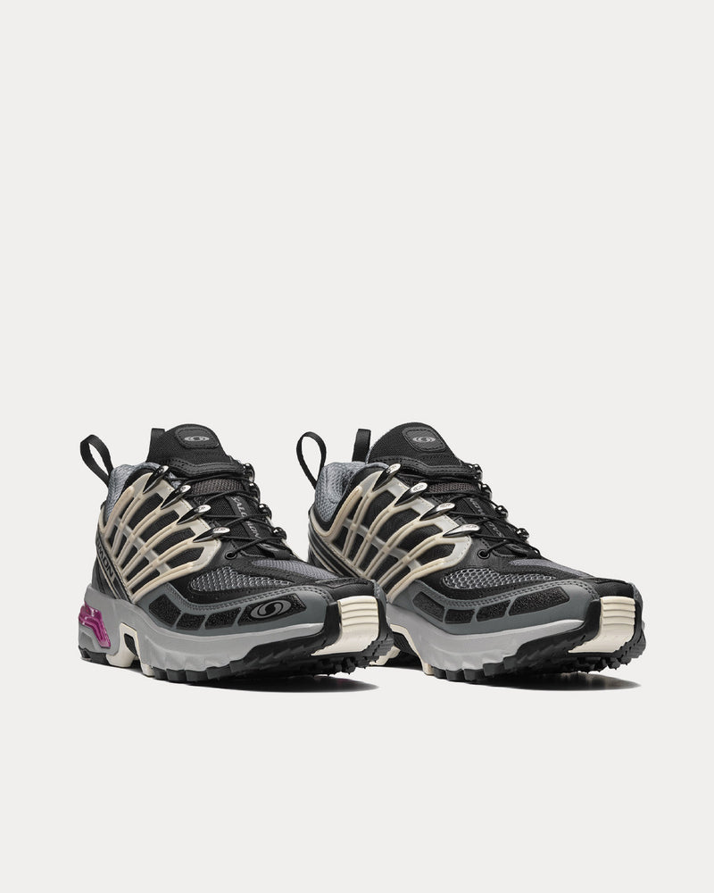 Salomon ACS Pro Advanced Black / Alloy / Feather Gray Low Top Sneakers - 3