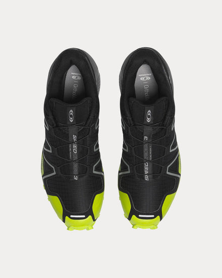 Salomon Speedcross 3 Black / Acid Lime / Monument Running Shoes - 2