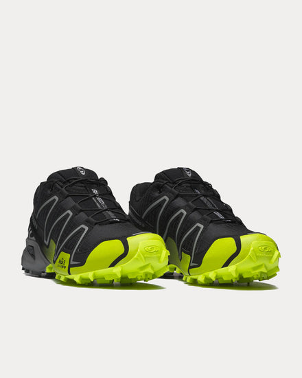 Salomon Speedcross 3 Black / Acid Lime / Monument Running Shoes - 3