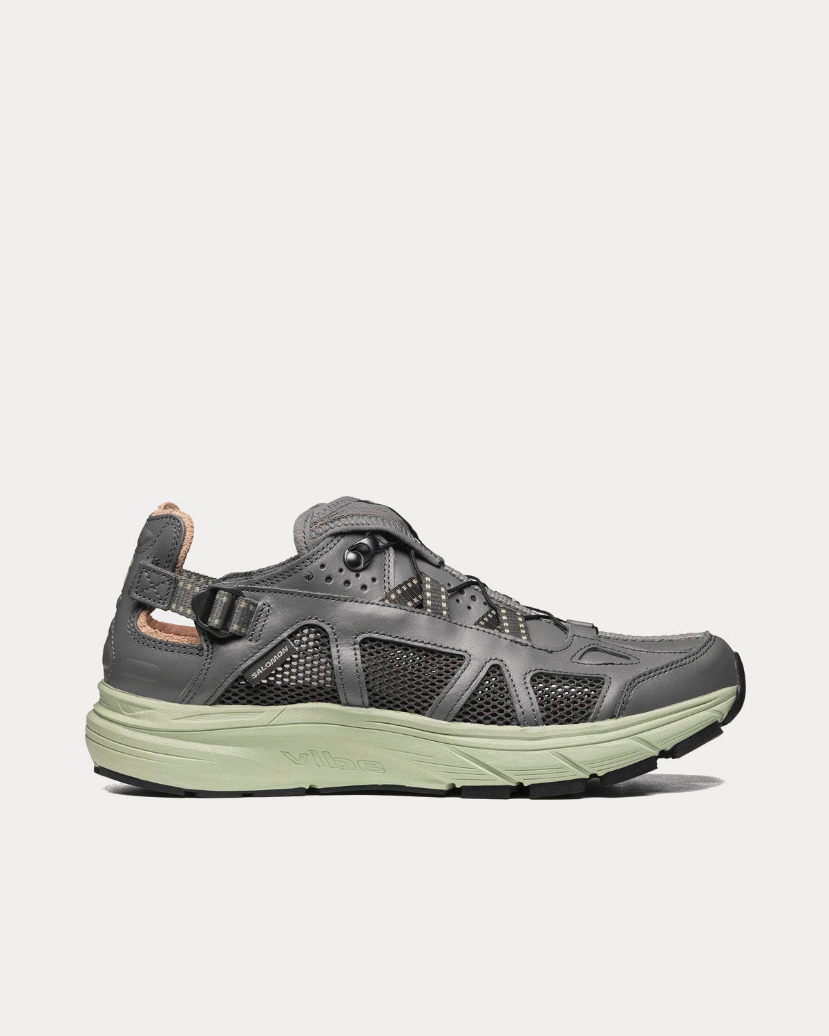 Salomon Techsonic Leather Pewter / Desert Sage / Beluga Slip On ...