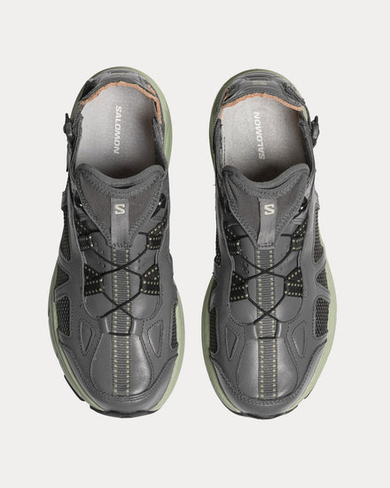 Salomon Techsonic Leather Pewter / Desert Sage / Beluga Slip On Sneakers - 2