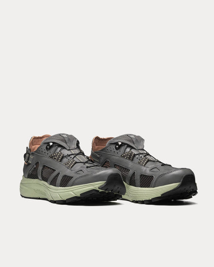 Salomon Techsonic Leather Pewter / Desert Sage / Beluga Slip On Sneakers - 3