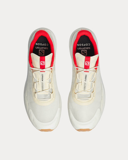 Salomon x Copson Ultra Raid White / Vanilla Ice / Racing Red Running Shoes - 2