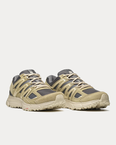 Salomon X-Mission 4 Suede Pewter / Moss Gray / Moth Low Top Sneakers - 3