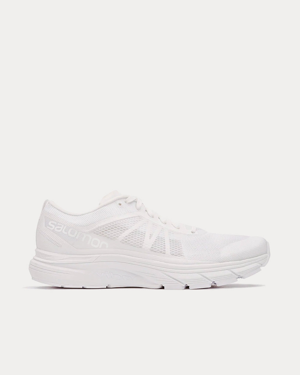 Salomon x Satisfy Men's Sonic Ra Max Clear White Running Shoes