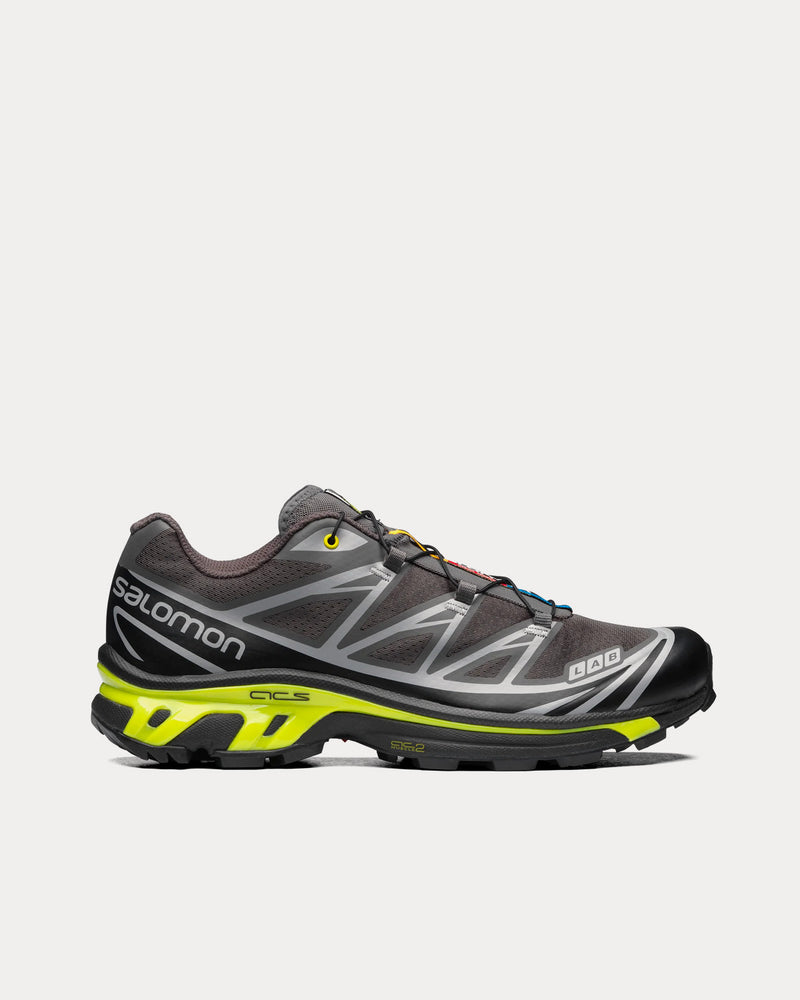 Salomon Unisex XT-6 Black / Magnet / Evening Primrose Low Top Sneakers