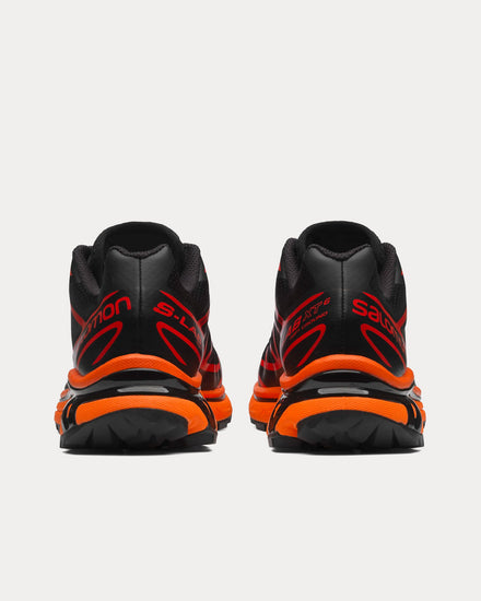 Salomon XT-6 Black / Magnet / Vibrant Orange Low Top Sneakers - 4