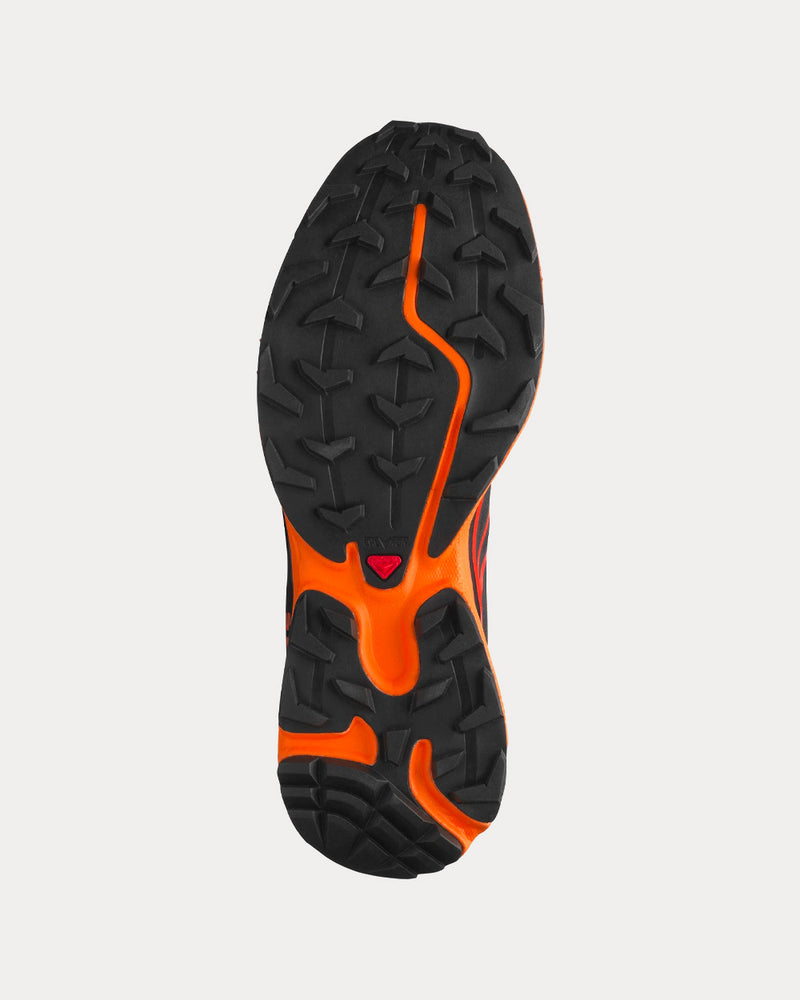 Salomon XT-6 Black / Magnet / Vibrant Orange Low Top Sneakers - 5