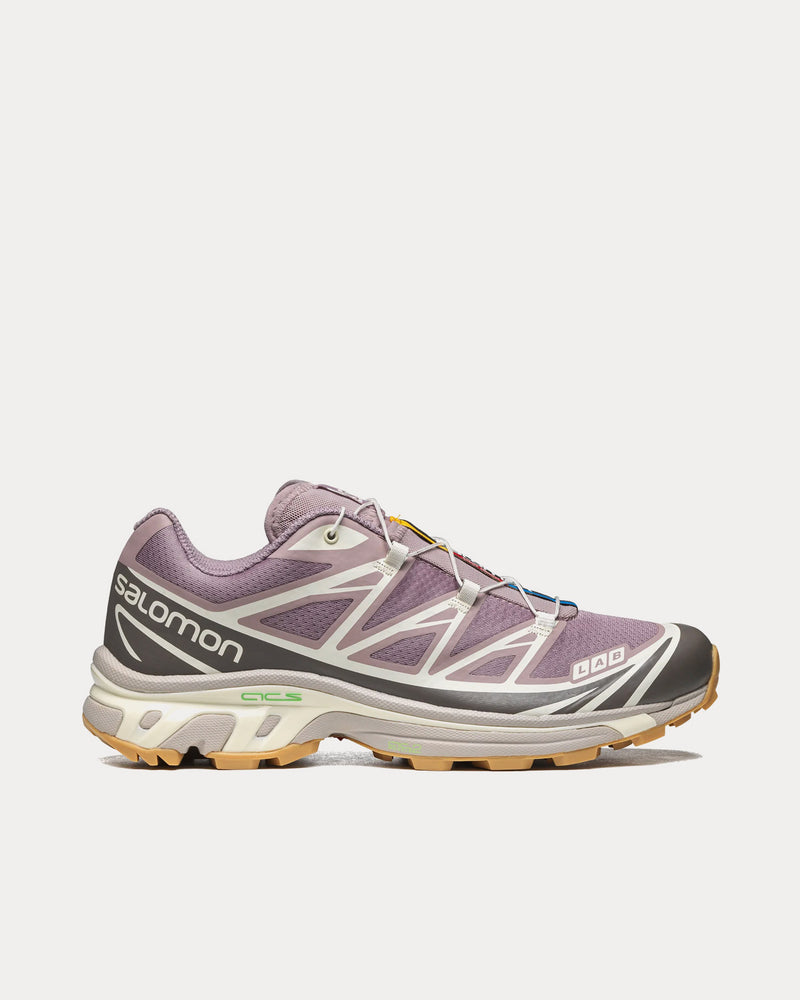 Salomon XT-6 Quail / Plum Kitten / Vanilla Ice Low Top Sneakers - 1
