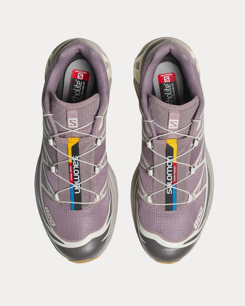 Salomon XT-6 Quail / Plum Kitten / Vanilla Ice Low Top Sneakers - 2