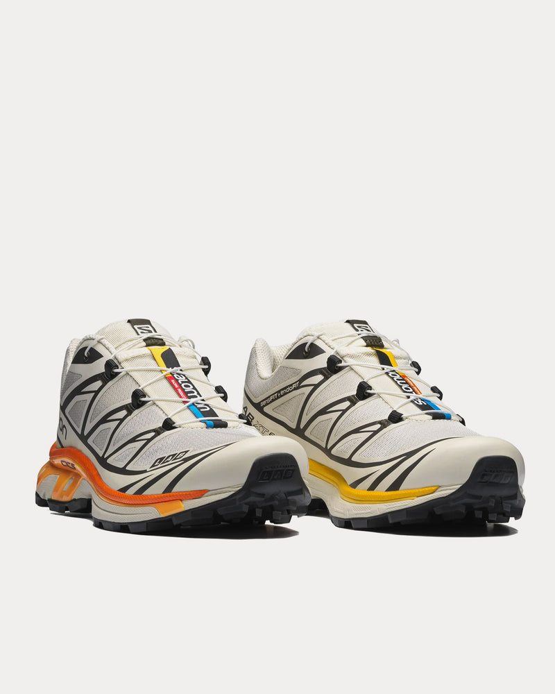 Salomon Unisex XT-6 Rainy Day / Delicioso / Vibrant Orange Low Top