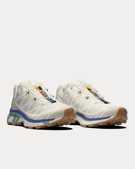 Salomon XT-6 Vanilla Ice / Granite Green / White Low Top Sneakers - 3