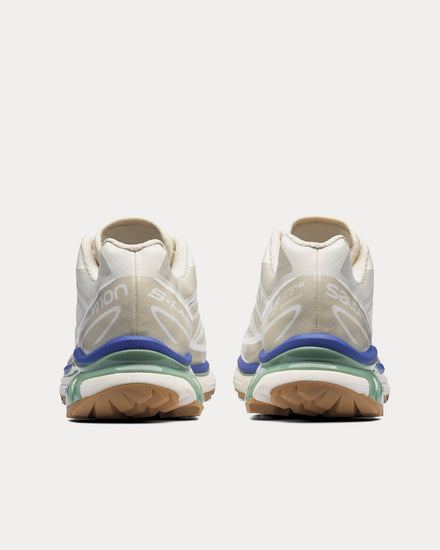Salomon XT-6 Vanilla Ice / Granite Green / White Low Top Sneakers - 4