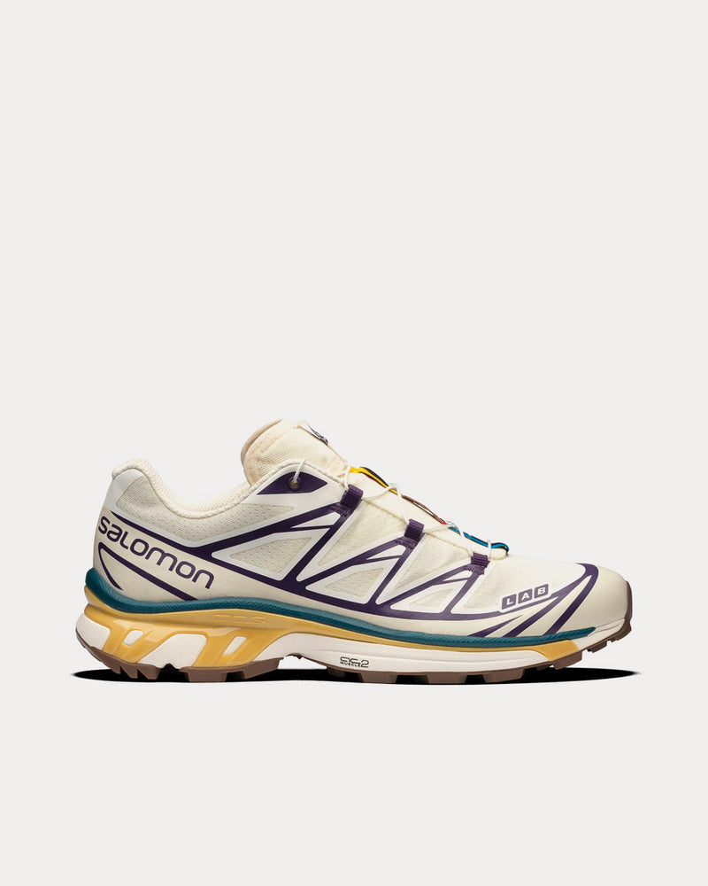 Salomon XT-6 Vanilla Ice / Rainy Day / Grape Low Top Sneakers - 1