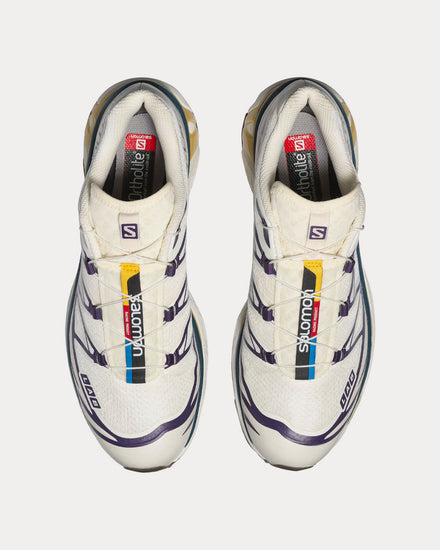 Salomon XT-6 Vanilla Ice / Rainy Day / Grape Low Top Sneakers - 2
