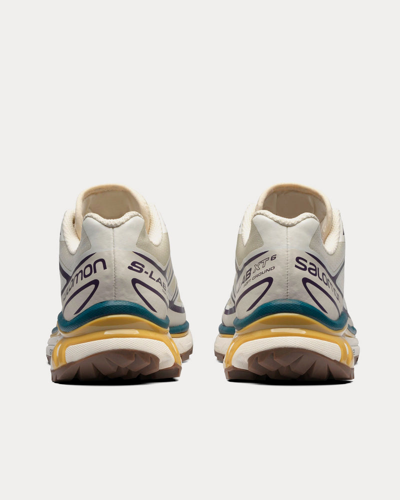 Salomon XT-6 Vanilla Ice / Rainy Day / Grape Low Top Sneakers - 4