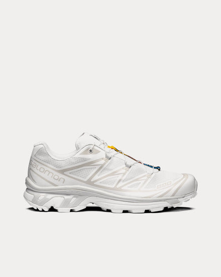 Salomon XT-6 White / White / Lunar Rock Low Top Sneakers - 1
